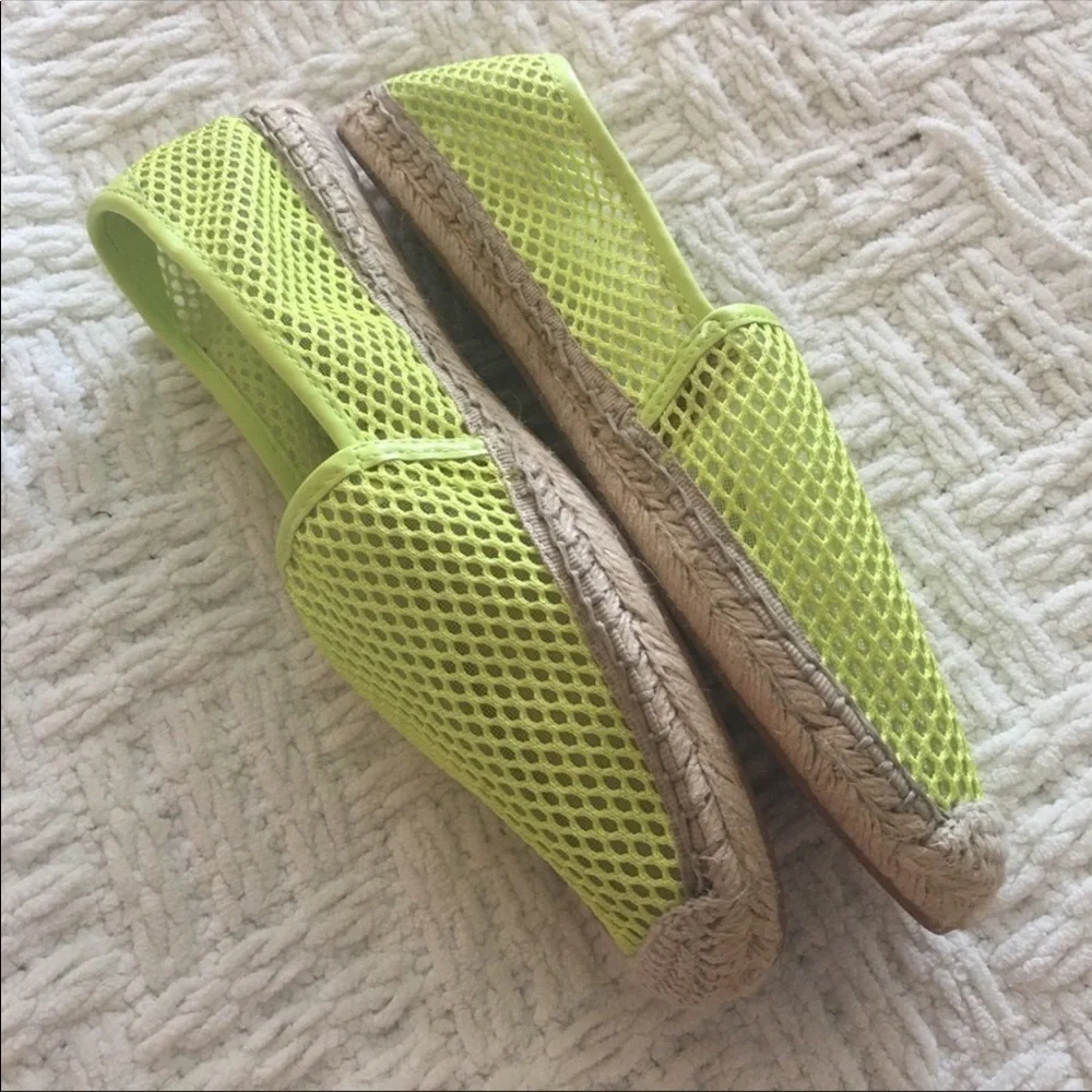 Rebecca Minkoff Ginny Espadrille Neon Flat 8.5